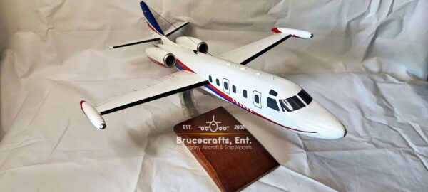 Model of 1124A Westwind II aircraft with detailed craftsmanship